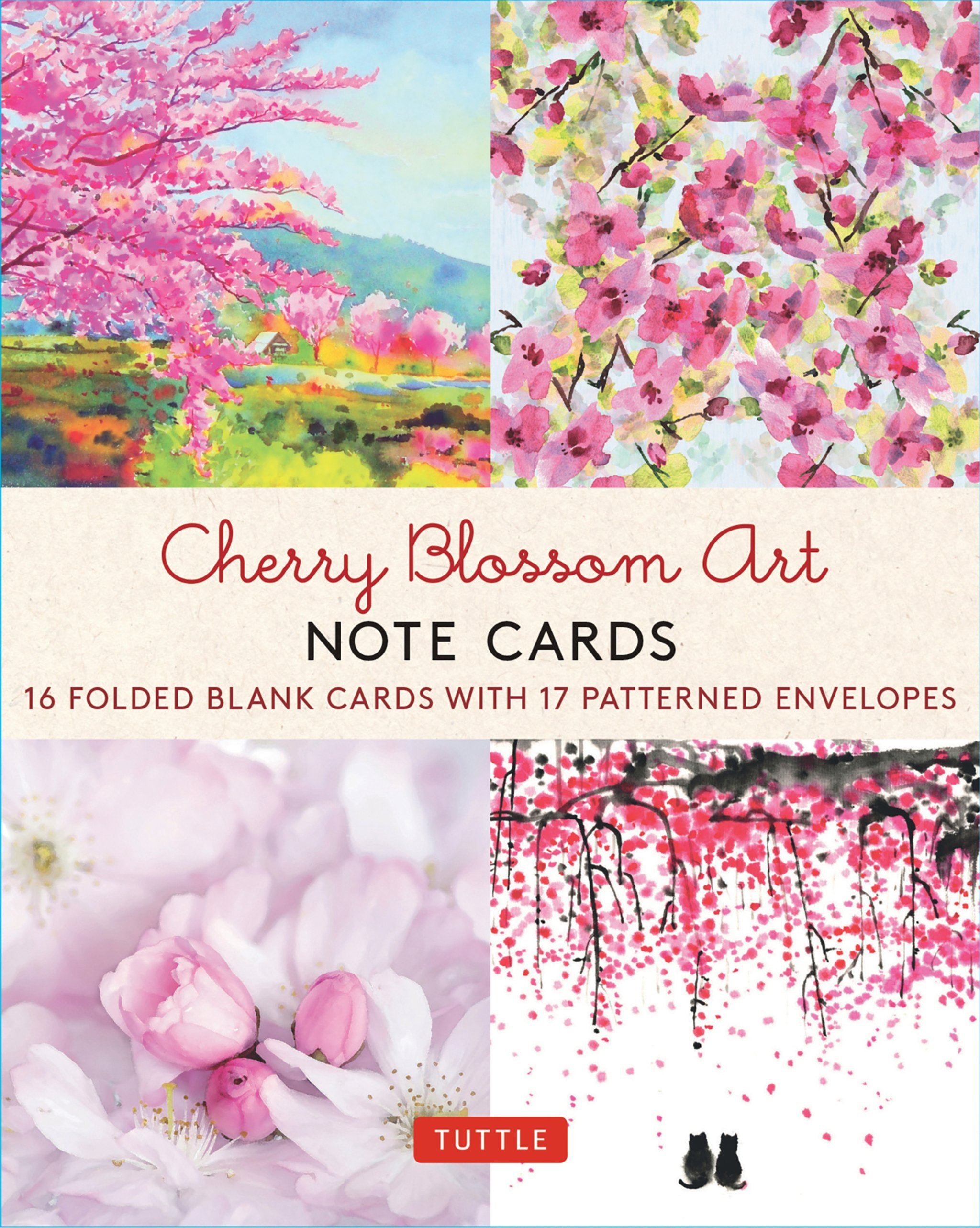 Cover image for Cherry Blossom Art, 16 Note Cards ISBN 9780804855501