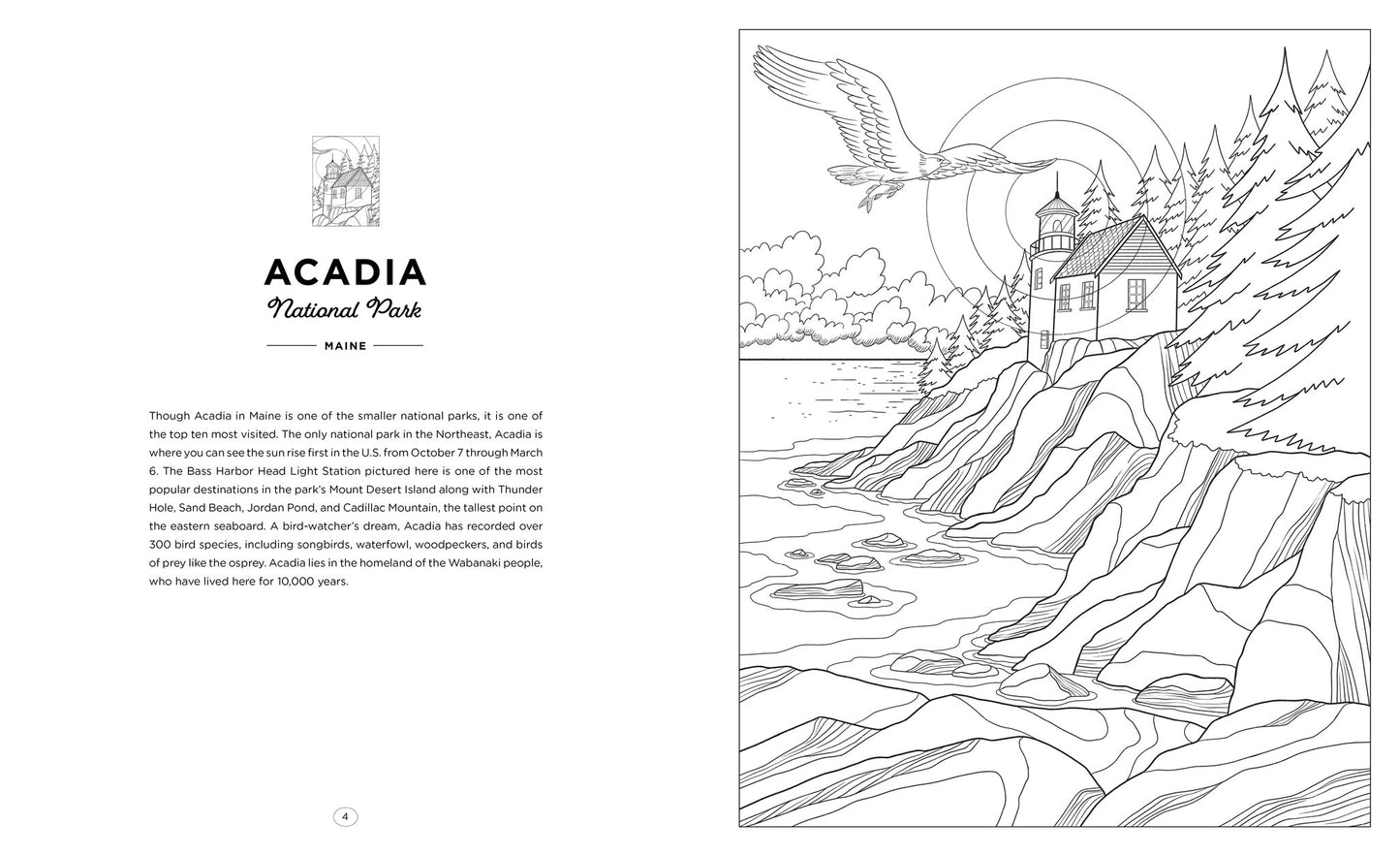 Cover image for National Parks Coloring Book ISBN 9781684621217