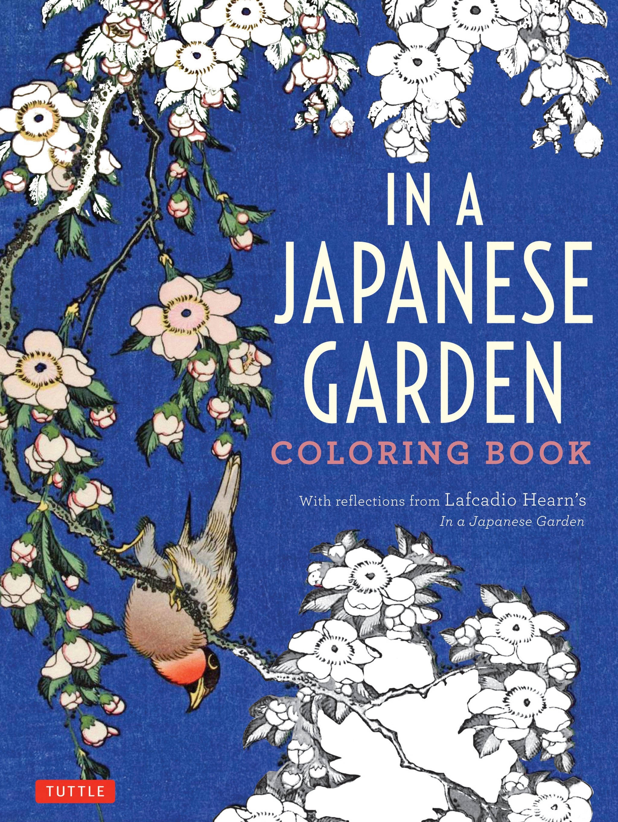 Cover image for In a Japanese Garden Coloring Book ISBN 9784805314036