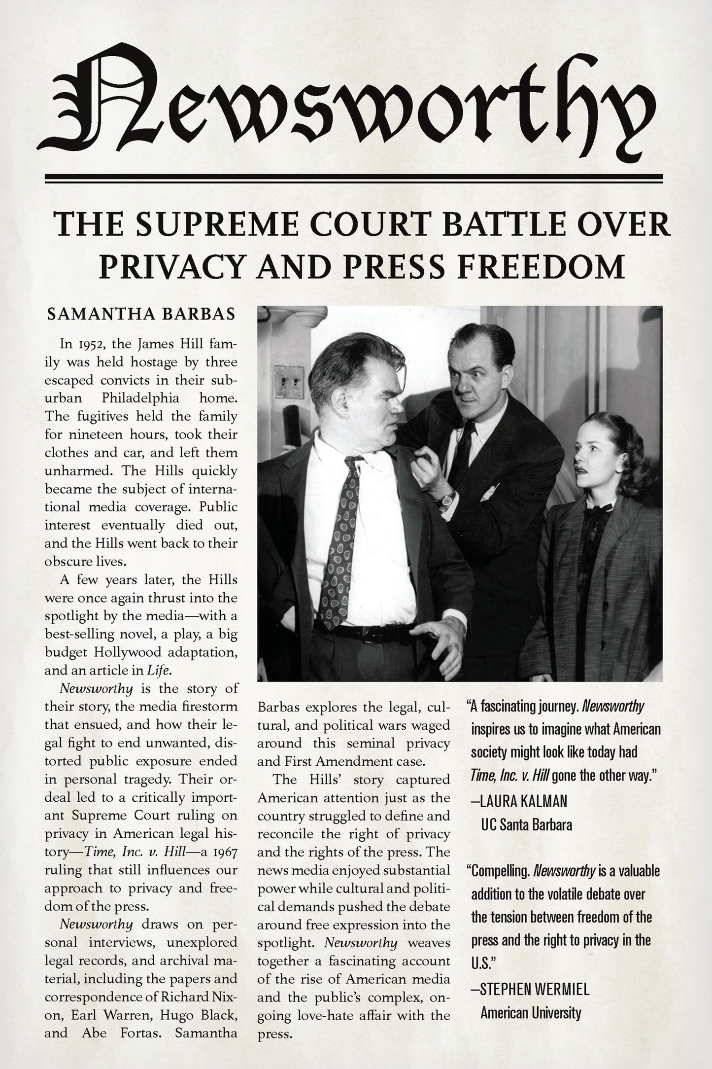 Cover image for Newsworthy ISBN 9780804797108