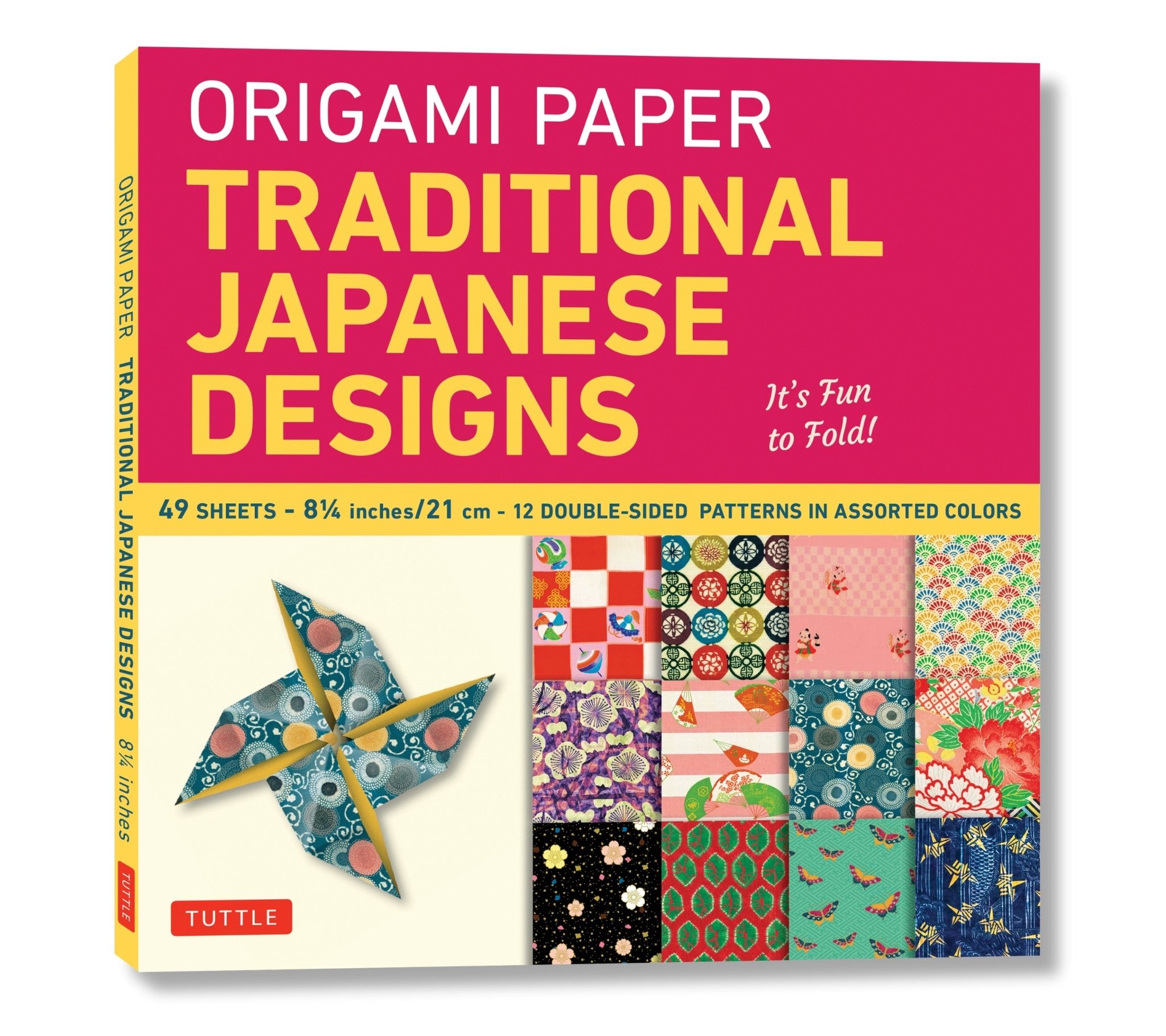 Cover image for Origami Paper - Traditional Japanese Designs - Large 8 1/4" ISBN 9780804841900