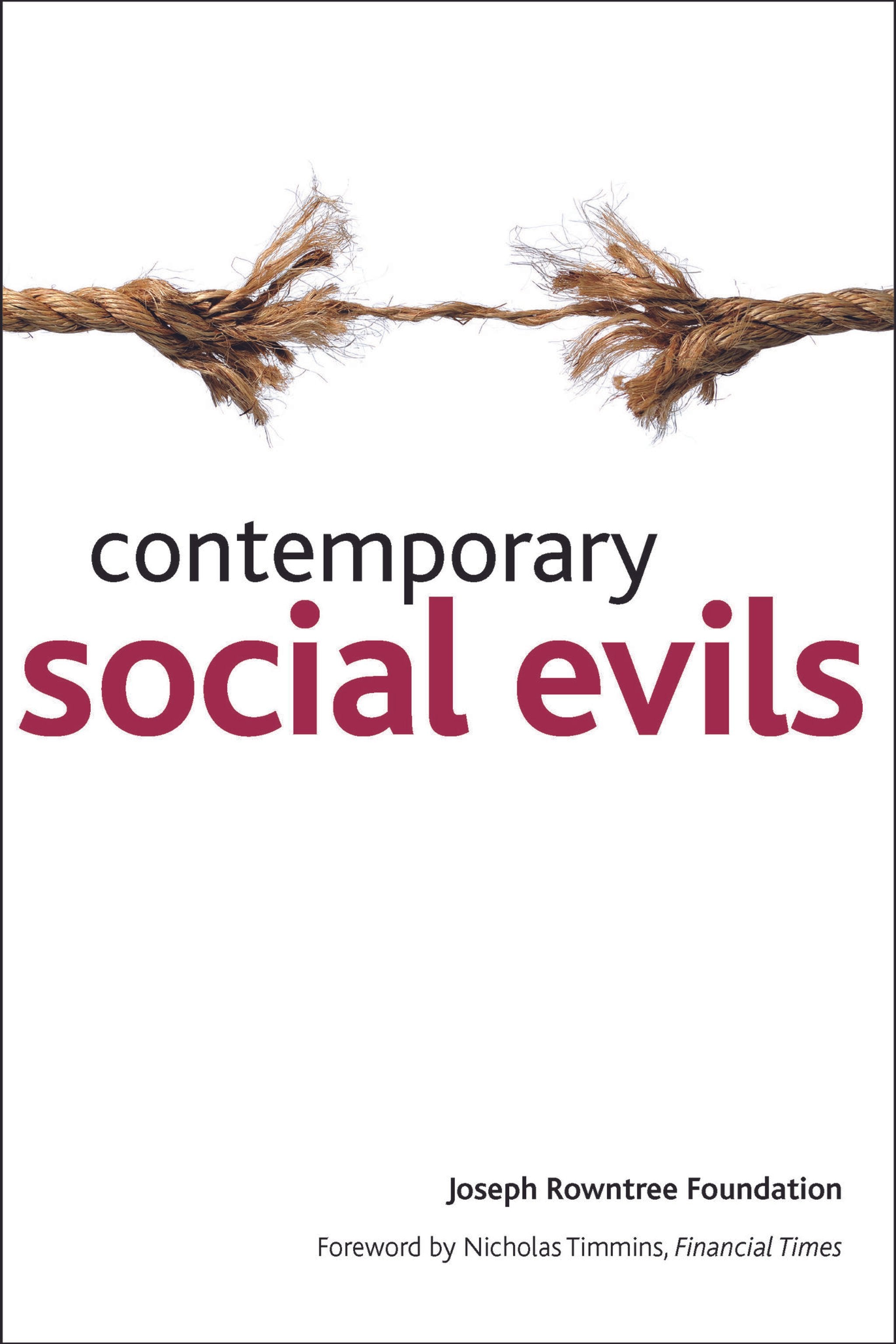 Cover image for Contemporary social evils ISBN 9781847424082