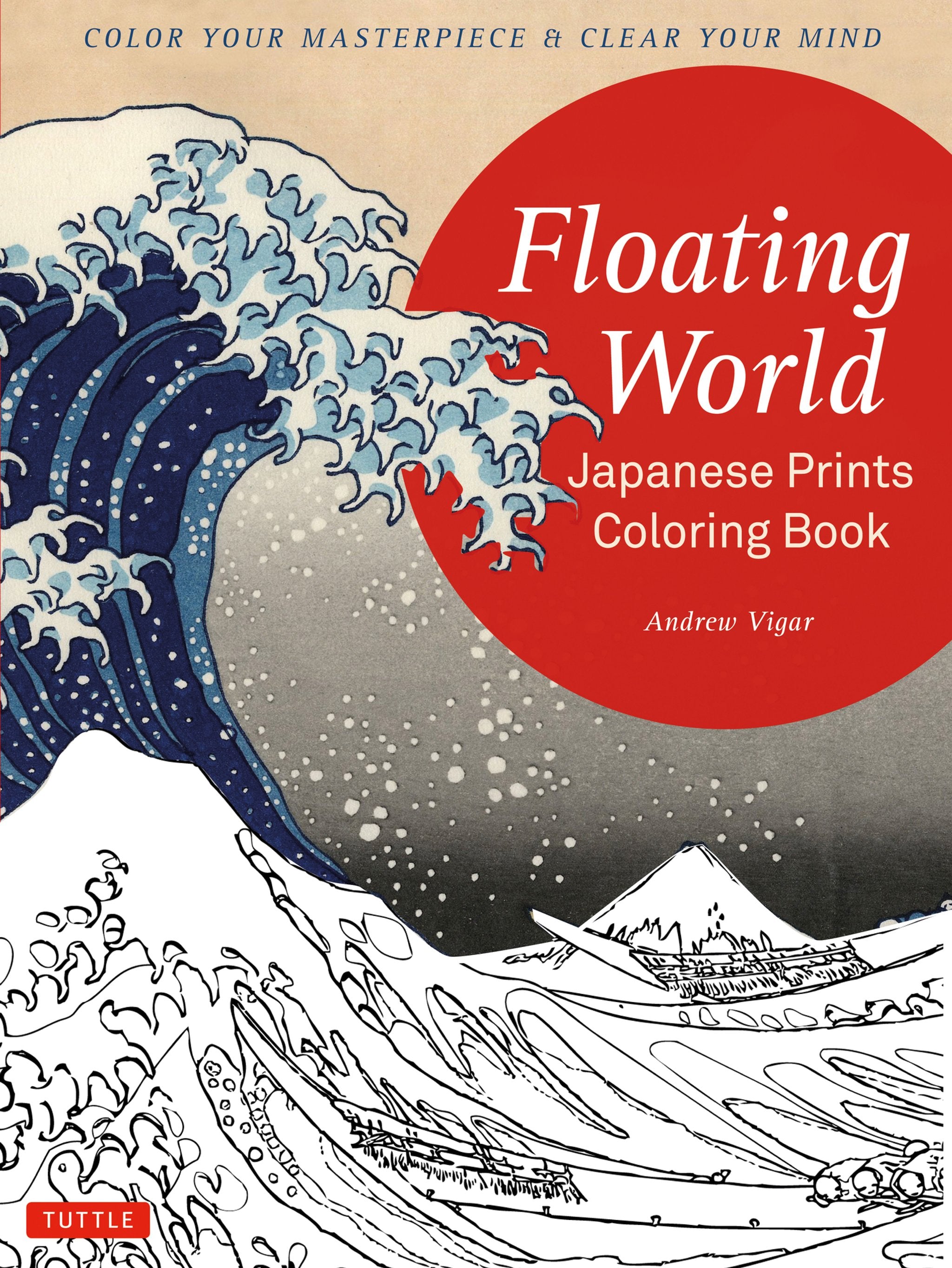 Cover image for Floating World Japanese Prints Coloring Book ISBN 9784805313947