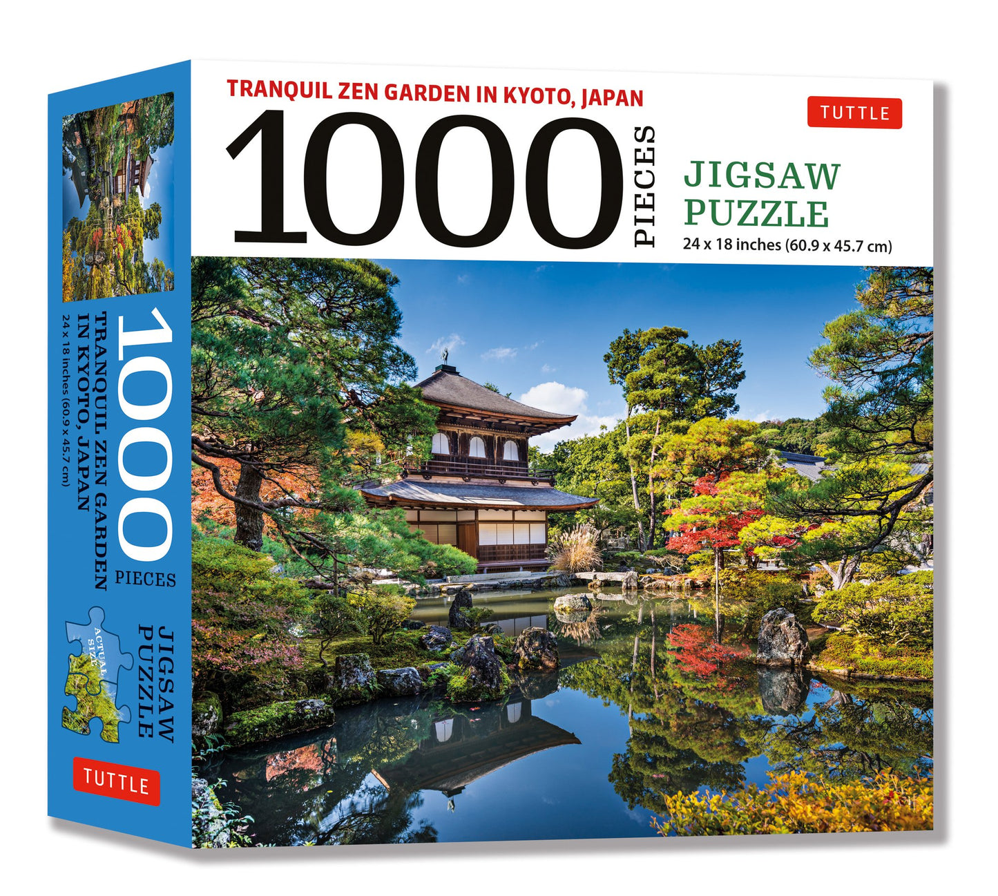 Cover image for Tranquil Zen Garden in Kyoto Japan- 1000 Piece Jigsaw Puzzle ISBN 9780804854139