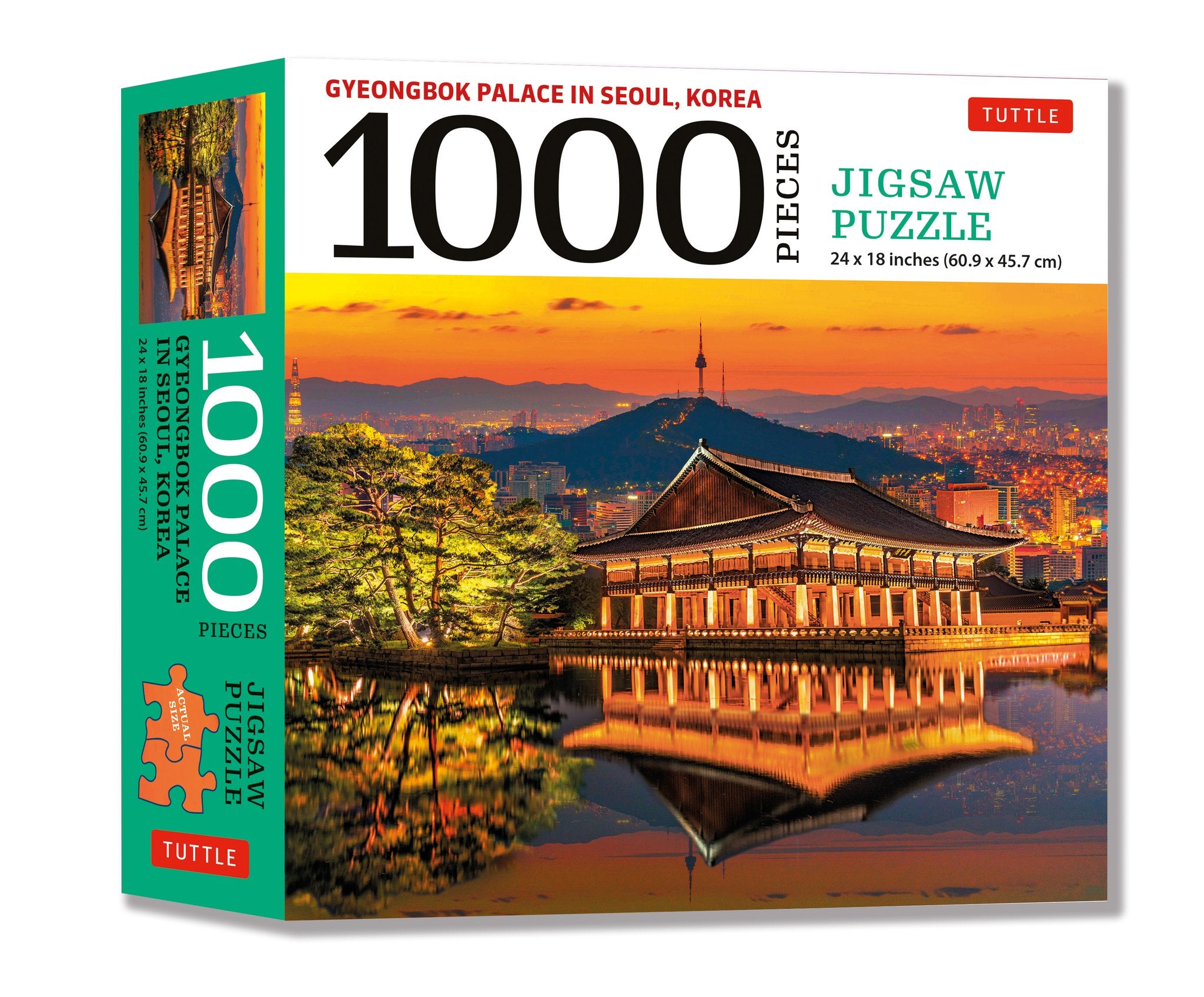Cover image for Gyeongbok Palace in Seoul Korea - 1000 Piece Jigsaw Puzzle ISBN 9780804854474