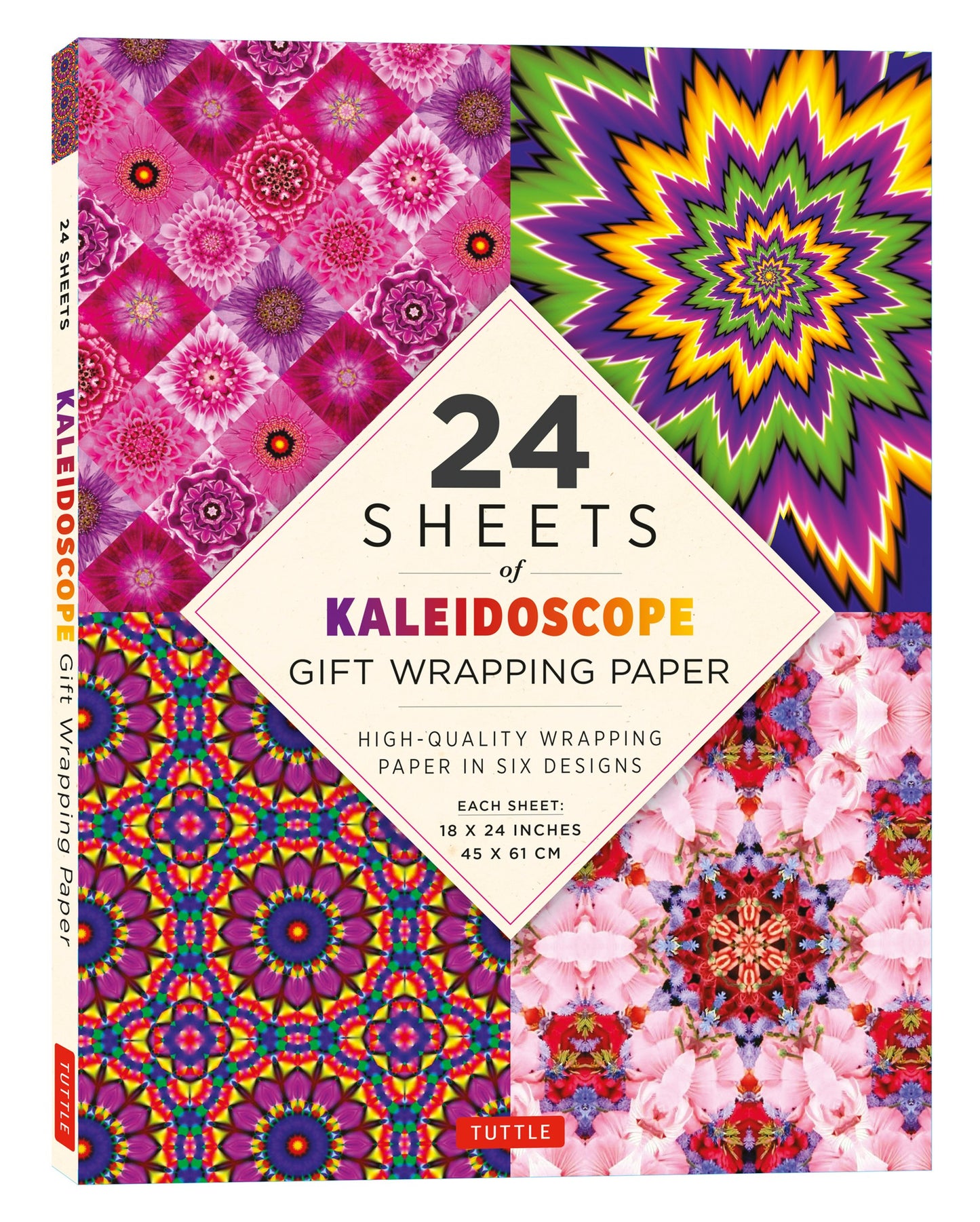 Cover image for Kaleidoscope Gift Wrapping Paper - 24 sheets ISBN 9780804854214