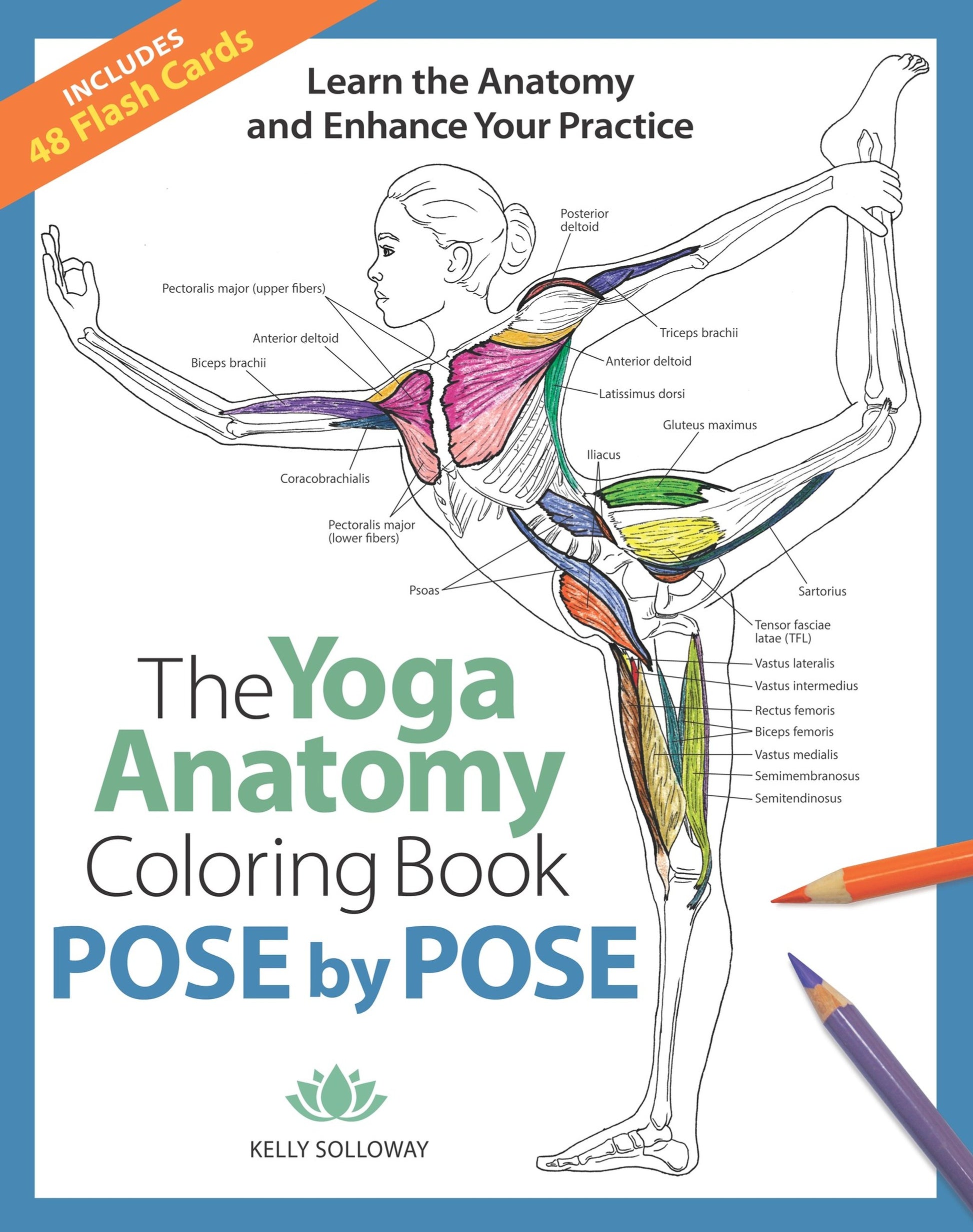The Yoga Anatomy Coloring Book: Pose by Pose