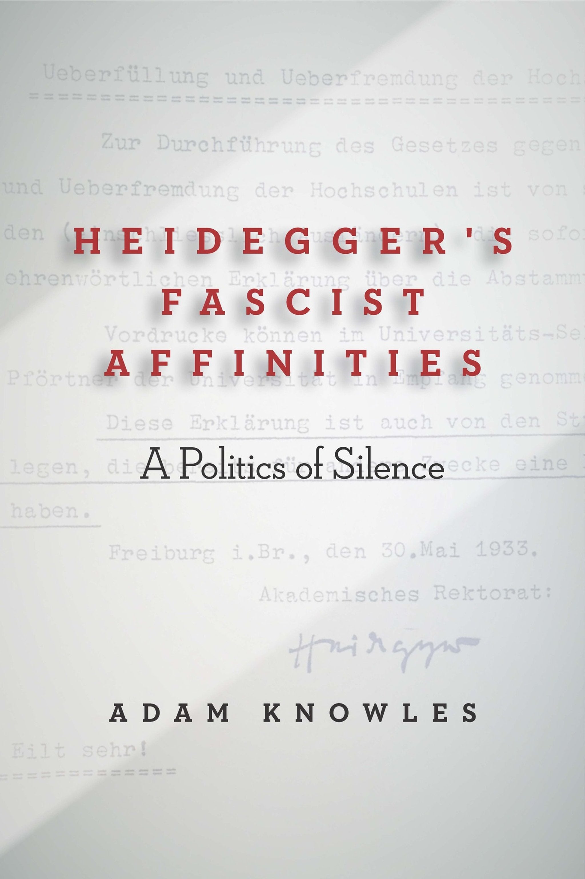 Cover image for Heidegger's Fascist Affinities ISBN 9781503608788