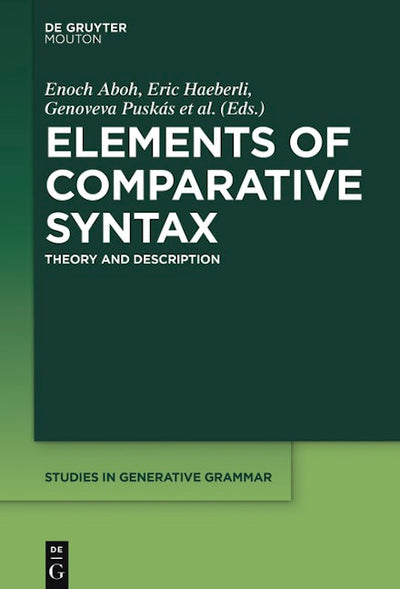 Elements of Comparative Syntax
