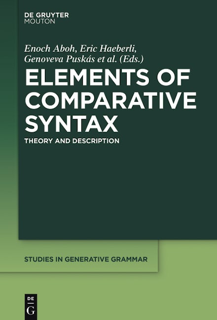 Elements of Comparative Syntax