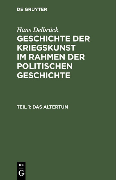 Das Altertum