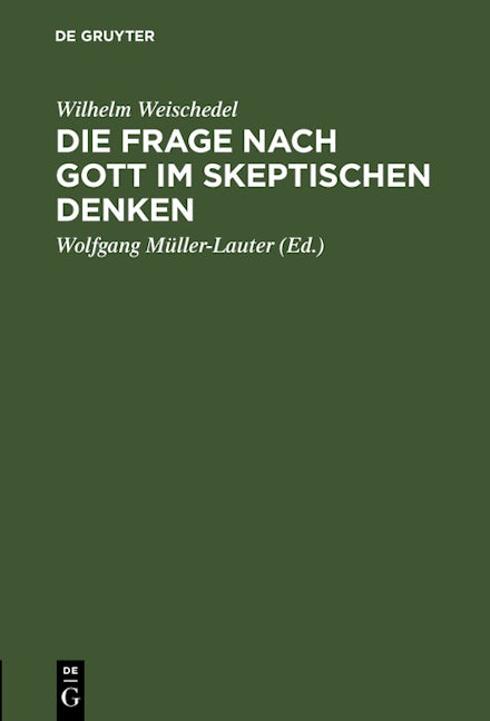 Die Frage nach Gott im skeptischen Denken