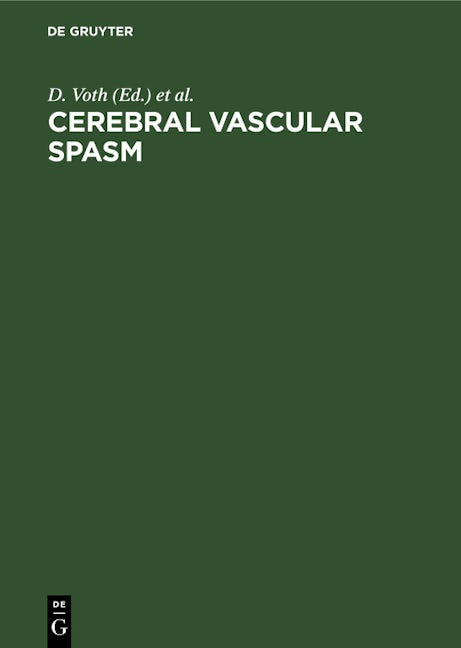 Cerebral vascular spasm