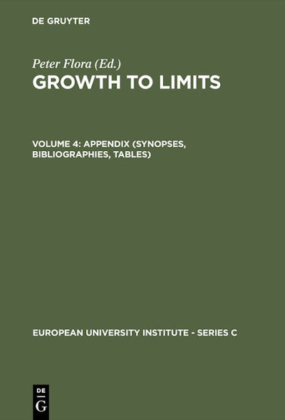Appendix (Synopses, Bibliographies, Tables)