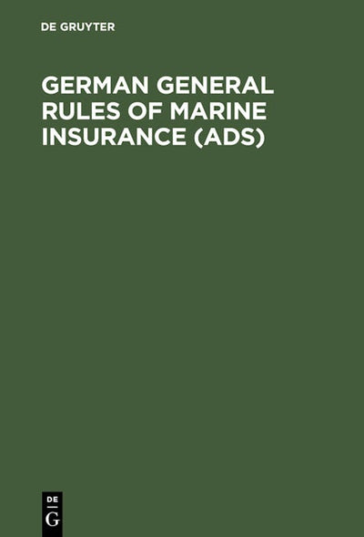 German General Rules of Marine Insurance (ADS)
