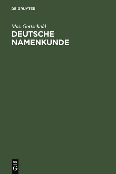Deutsche Namenkunde
