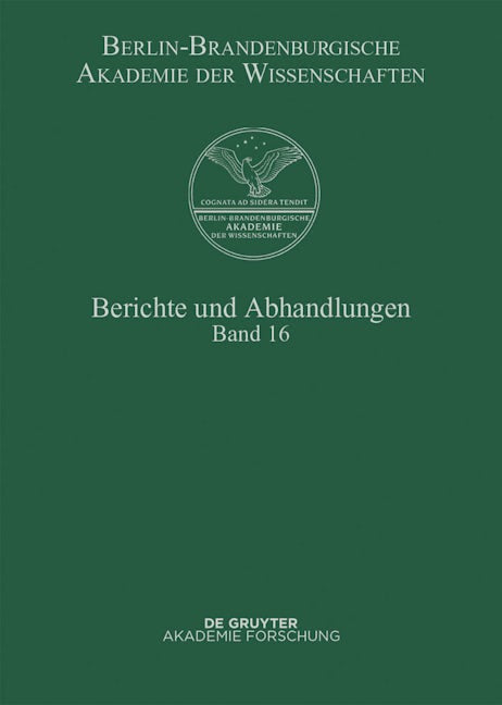 Berichte und Abhandlungen. Band 16