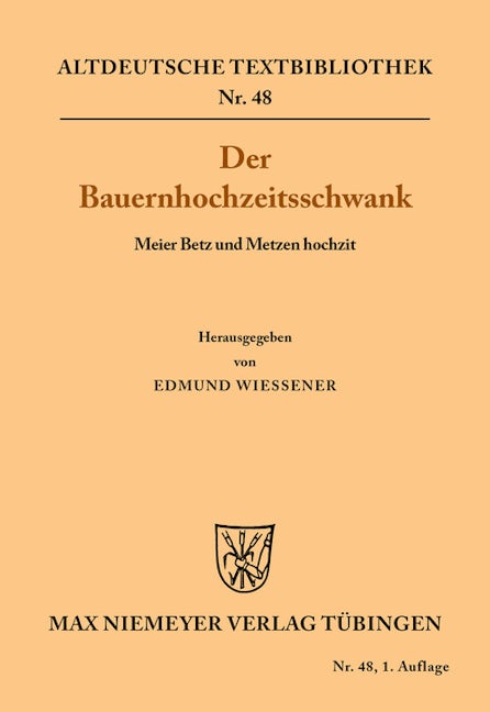 Der Bauernhochzeitsschwank