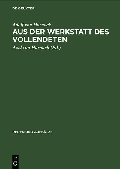 Aus der Werkstatt des Vollendeten