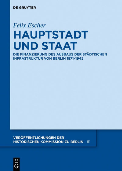 Cover image for Hauptstadt und Staat, isbn: 9783111178202
