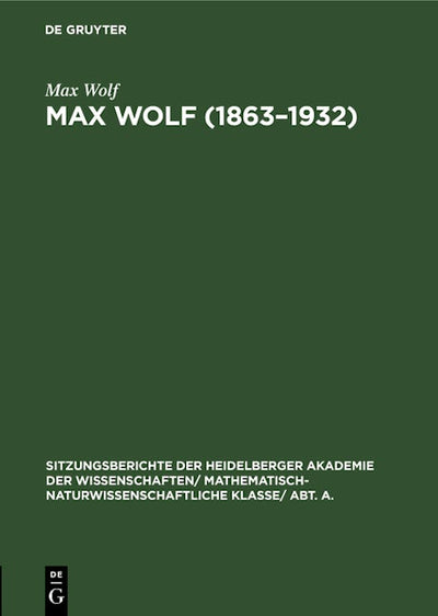 Max Wolf (1863–1932)