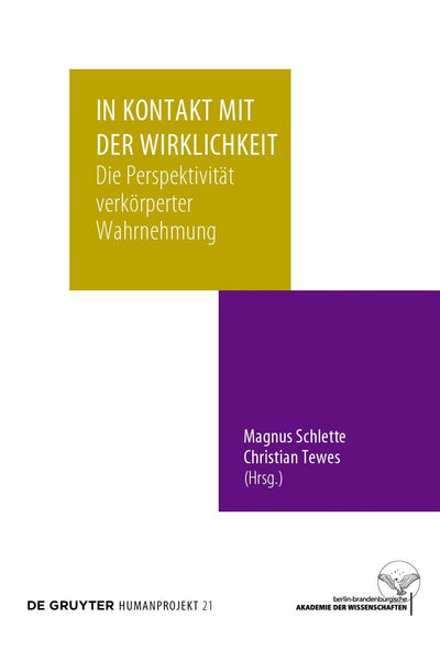 Cover image for In Kontakt mit der Wirklichkeit, isbn: 9783111338422