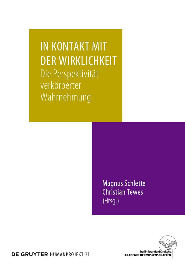 Cover image for In Kontakt mit der Wirklichkeit, isbn: 9783111338422