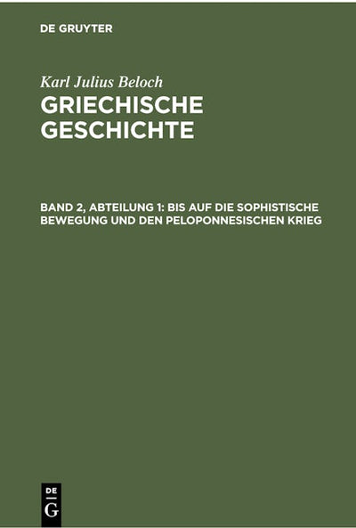 Bis auf die sophistische Bewegung und den peloponnesischen Krieg