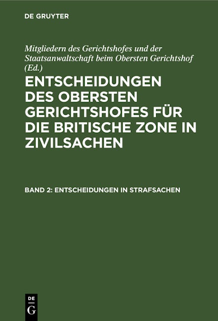 Entscheidungen in Strafsachen