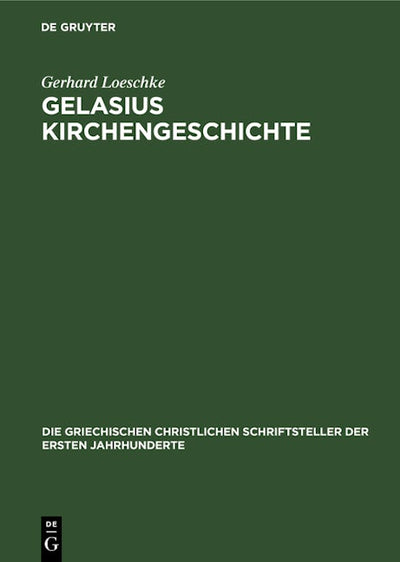 Gelasius Kirchengeschichte