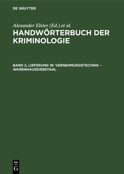 Vernehmungstechnik – Warenhausdiebstahl