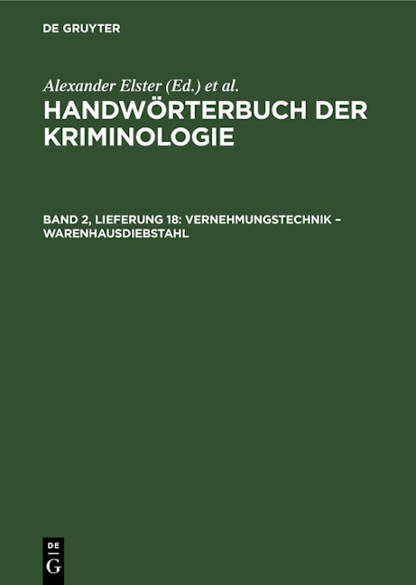 Vernehmungstechnik – Warenhausdiebstahl