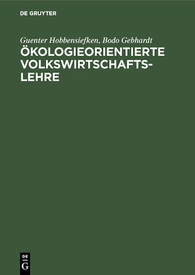Ökologieorientierte Volkswirtschaftslehre