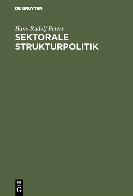 Sektorale Strukturpolitik