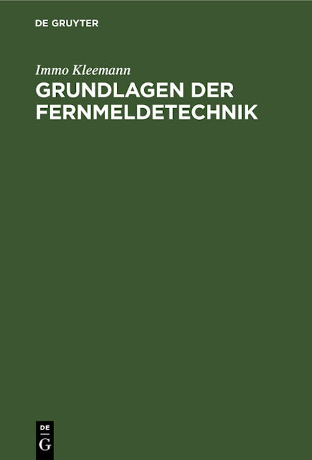 Grundlagen der Fernmeldetechnik
