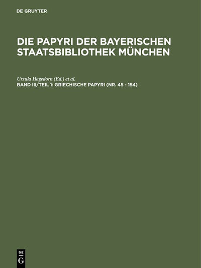 Griechische Papyri (Nr. 45 - 154)