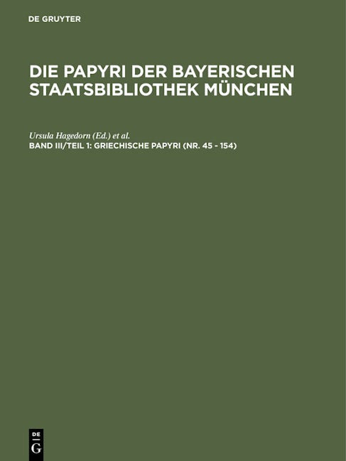 Griechische Papyri (Nr. 45 - 154)