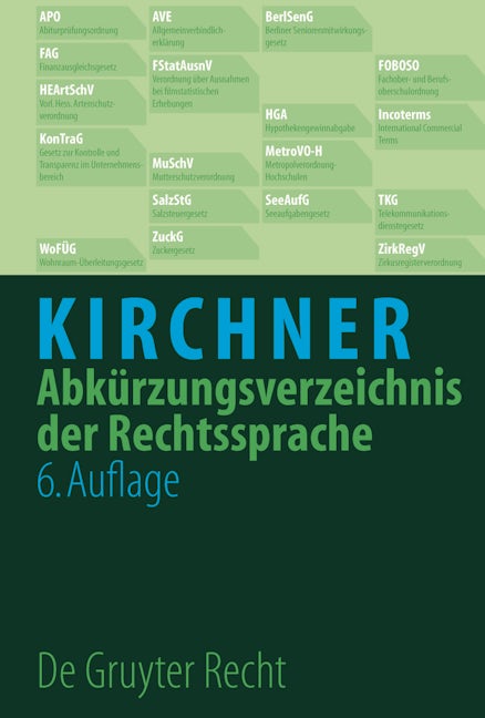 Abkürzungsverzeichnis der Rechtssprache